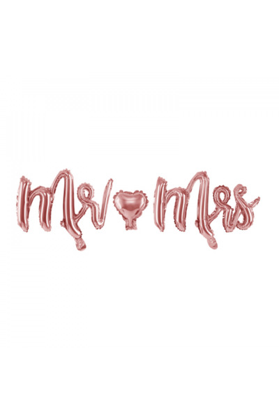 Partydeco Foil Balloon Bride To Be - 340 x 35 cm, rose gold