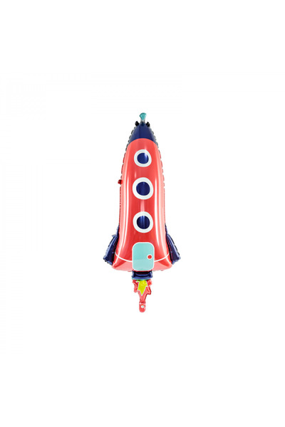 Partydeco Space Rocket Foil Balloon - 44 x 115 cm