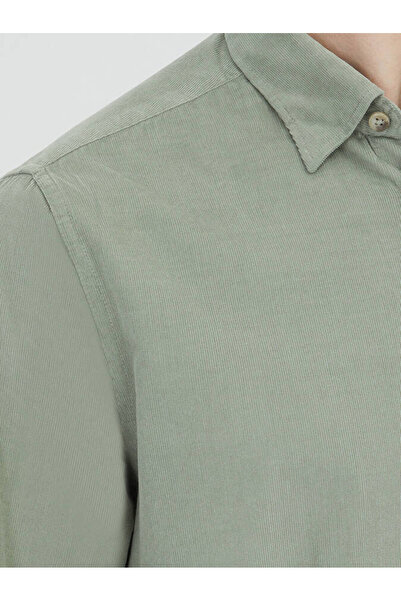 Kip Πουκάμισο από 100% βαμβάκι με ριγέ υφή από βελούδο καθημερινής χρήσης