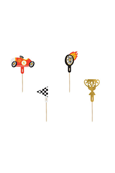 Godan Set de 4 decorațiuni pentru tort cu mașini