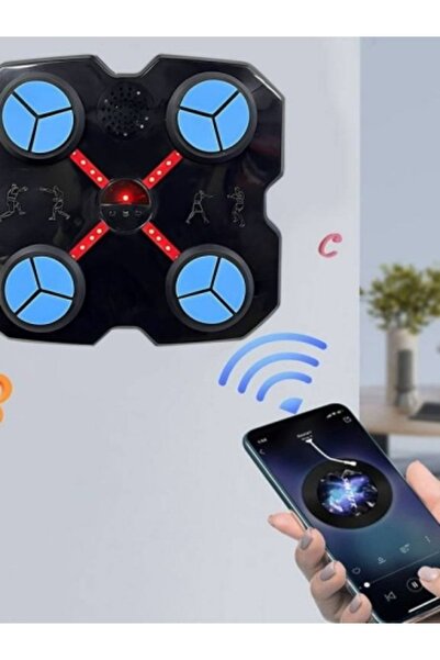 OEM Smart boxing machine with gloves, Music, Lighting, 9 Adjustable Speeds, Wall Mount, Black