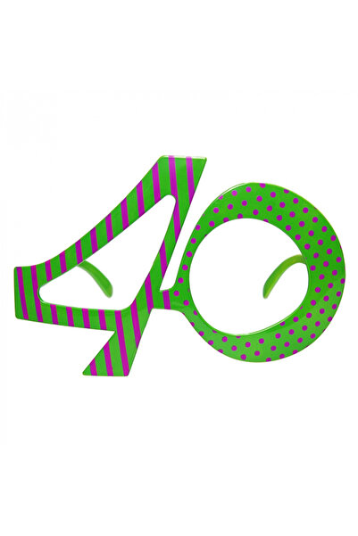 Partydeco Ochelari aniversari de 40 de ani