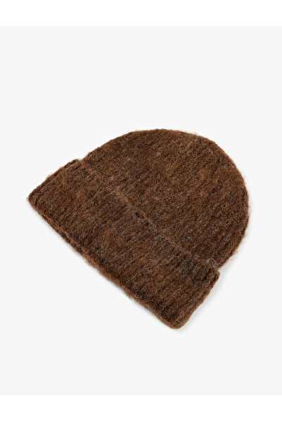 Koton Wool Blend Layered Knit Beanie