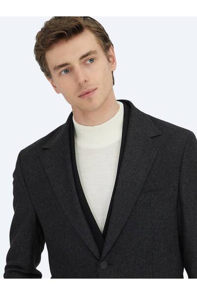 Kip Anthracite Plain Comfort Fit Suit