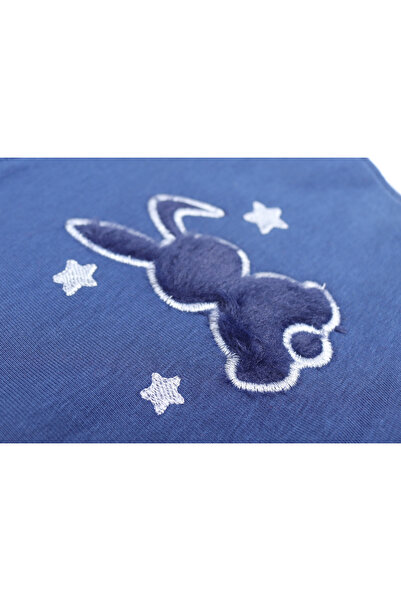 BALKABAĞI Світшот з аплікацією кролика та срібними деталями (2-9 років)