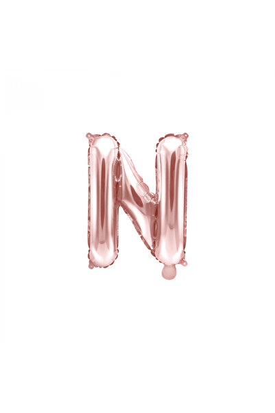 Partydeco Foil Balloon Letter N Pink 35 cm