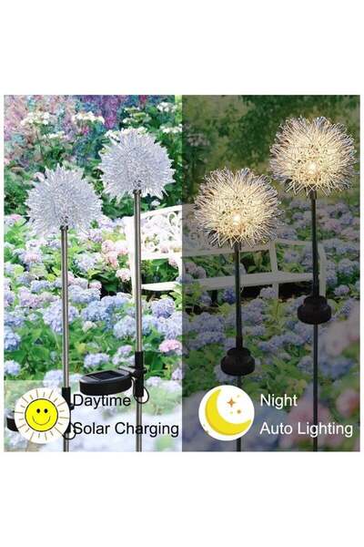 Generic Solar Garden Lights Outdoor, Auto On/Off, IP65 Waterproof - Solar Powered Decorative Lights for Yard
