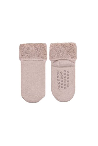Bross Towel Sole Printed 3-Piece Baby Boy Socks Beige