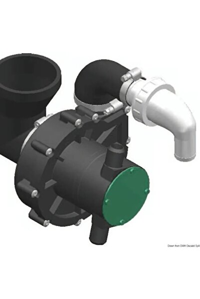 OSCULATI Pompă de rezervă pentru toaletă Slim 12/24V (12V - Cod 50.214.12, 24V - Cod 50.214.24)