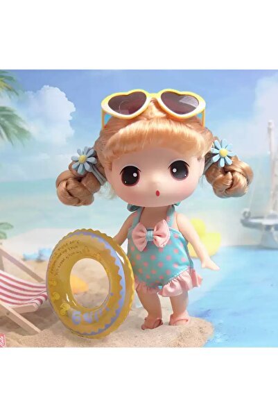 Hibobi Premium دمية ديدونغ بيتش فاكايشن - مجموعة دمى أنيقة مع إكسسوارات غنية