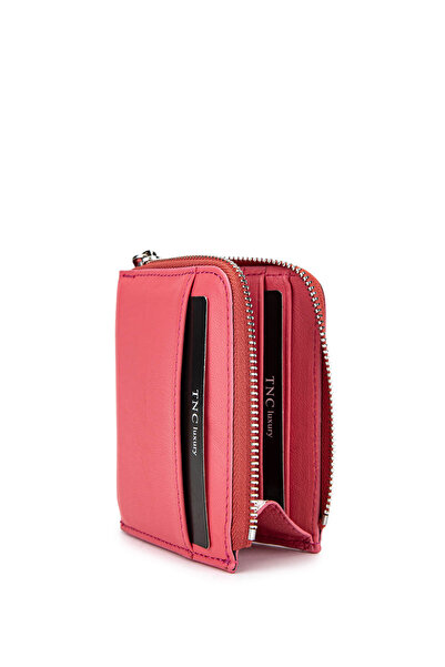 Tamer Tanca Women's Genuine Leather Pink Card Holder