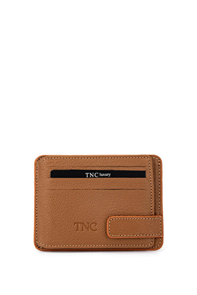 Tamer Tanca Men's Genuine Leather Brown Card Holder