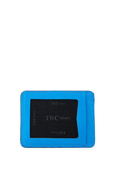 Tamer Tanca Men's Genuine Leather Blue Card Holder