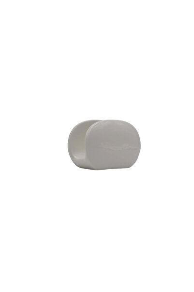 Aj Porcelain White ceramic napkin holder
