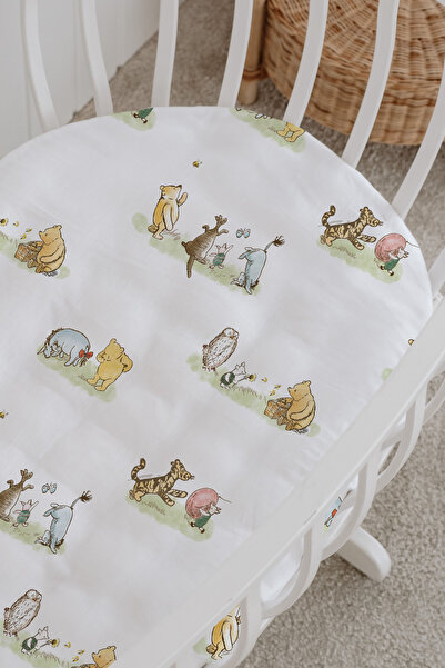 Messido 100% Cotton Poplin Mother's Side Crib Bedding Set 60X100 cm - Cute Forest Friends