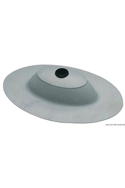 TNG Outdoor PVC Rowlock Socket for Inflatables up to 3 m, Grey RAL 7035, 110x170 mm base, 40 mm height