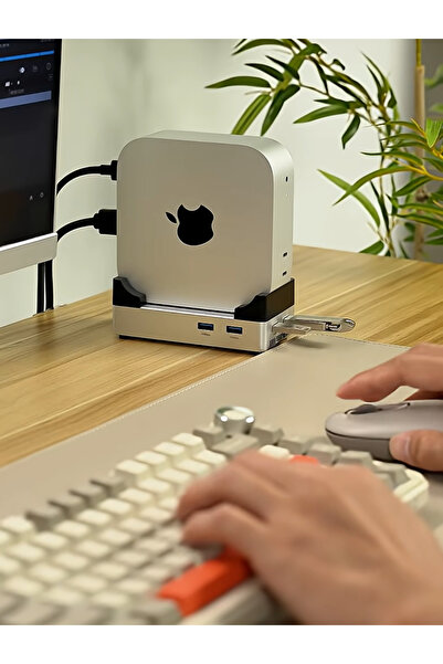 Acasis M003 11in1 Mac Mini M4 Dock 10Gbps NVMe HDMI USB2.0 USB-A10Gbps 30W PD Disk Kutusu (AC-M003)