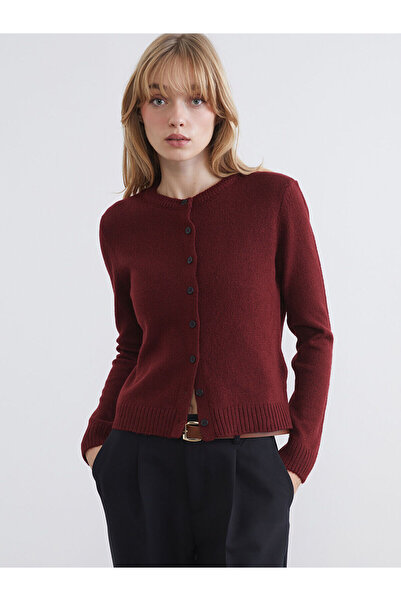 LC Waikiki Özmarka New Season Crew Neck Women's Knitwear Cardigan