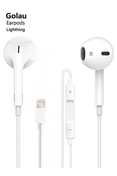 Golau سماعات أذن سلكية مزودة بموصل Lightning (معتمدة من MFi) وميكروفون وتحكم ...