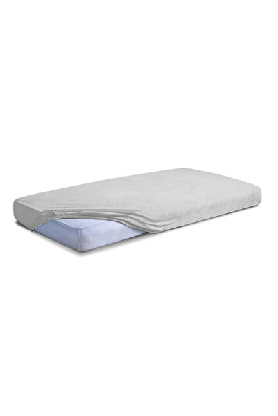 Other Prześcieradło Frotte z Gumką 210/220x190/200 CLASSIC Jasnoszare