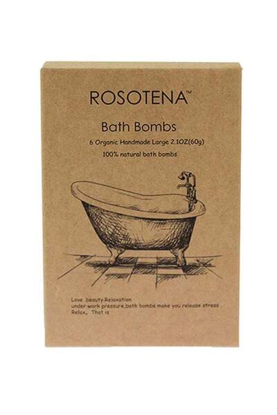 ROSOTENA 6-Piece Sea Salts Bath Bomb Set Multicolour 60grams