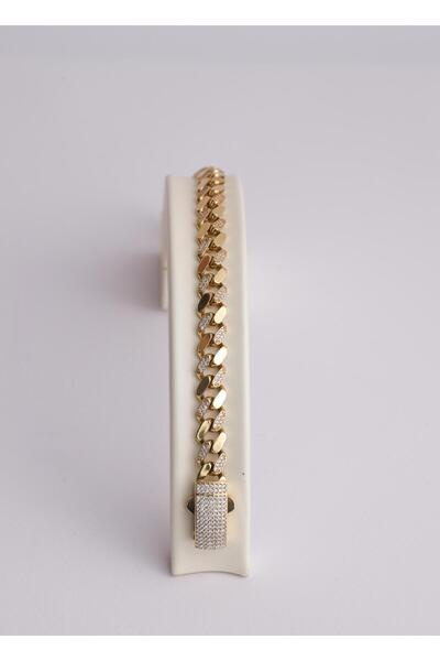 Narin Mücevherat Nar-in Altın Mücevherat Gurmet Taşlı İnce Modern Altın Bilek...