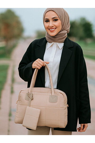 MRB Large Size Soft Cloth Women's Shoulder Bag Women's Arm Bag