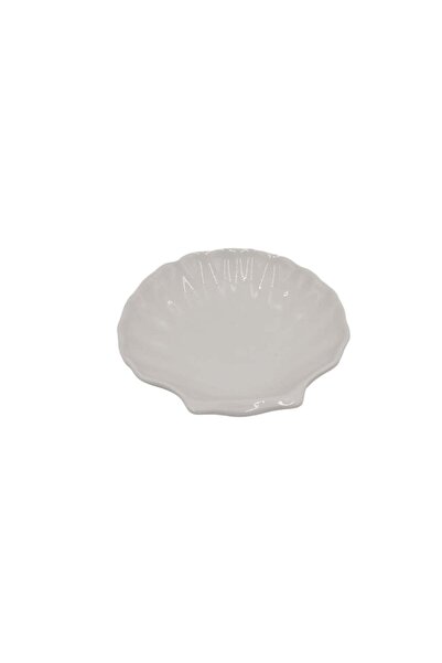 Aj Porcelain White Ceramic 6" Shell Dish