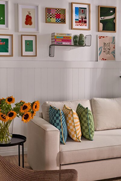 Vanilla Home Retro Rhythm 3-Piece Throw Pillow Cover Set