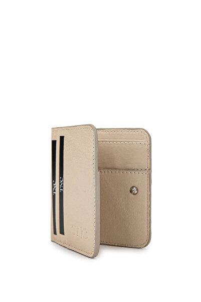 Tamer Tanca Unisex Genuine Leather Beige Card Holder