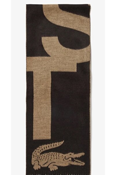 Lacoste Wool Brown Scarf