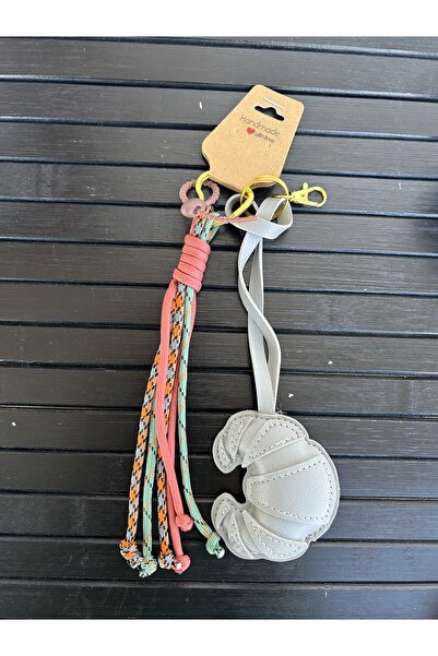 OEM Croissant Detailed Bag Accessory Charm Keychain Bag Charm