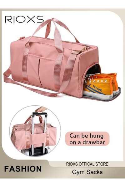 RIOXS حقائب رياضية نسائية، سعة كبيرة، فصل رطب/جاف مع حجرة للأحذية، حقيبة كروس...