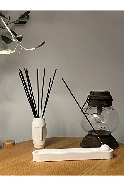 Otantik Dekoratif Stone Tütsülük Ve Tütsü Saklama Vazo Seti