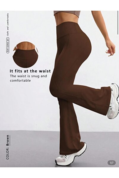 glanour Women's High Waist Shaping / Sculpting Flared Tights Seasonal