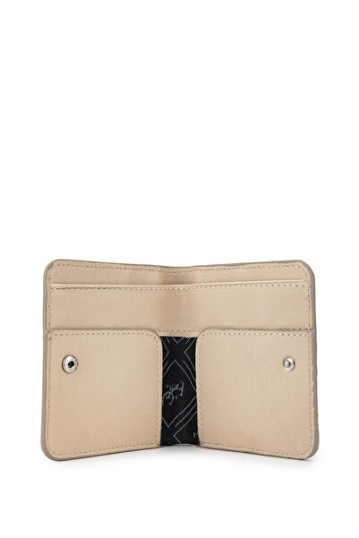 Tamer Tanca Unisex Genuine Leather Beige Card Holder