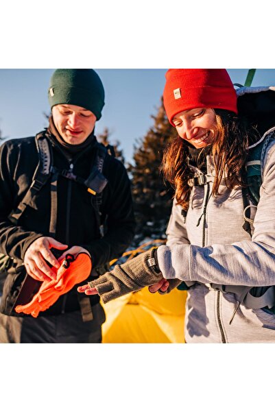 OEM Merino Wool Fingerless Gloves - Half Finger Warm Knitted Gloves