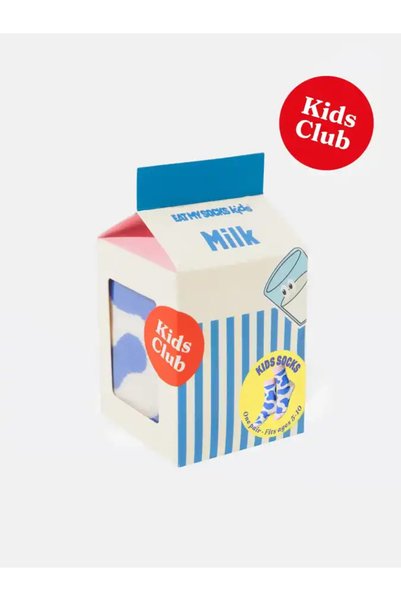 Eat My Socks Blue Milk 5-10 Yaş Çocuk Çorap