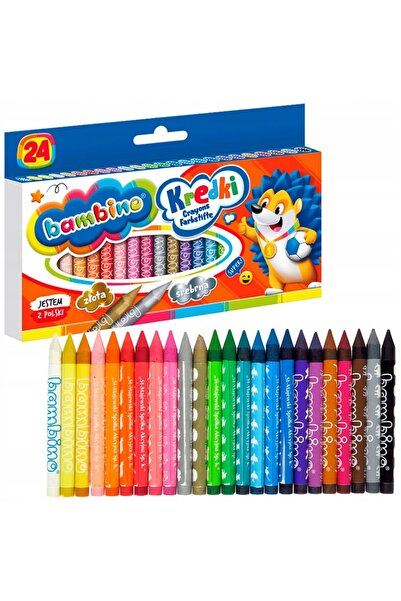 Other Bambino 24 Color Wax Crayons - Intense & Vibrant