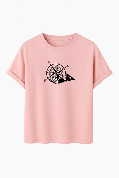 noetr تي شيرت Pusula Dağ مطبوع ذو طابع مغامرات خارجية قصة فضفاضة ذو مقاس عادي...