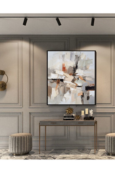 Z Concept Yağlı Boya Dokulu Soyut Tablo