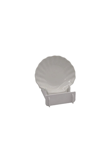 Aj Porcelain White Ceramic 6" Shell Dish
