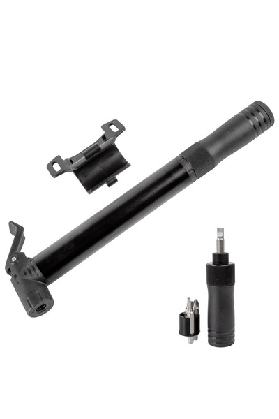 KlaussTech Pompă mică M-wave cu mini-tub din aluminiu negru