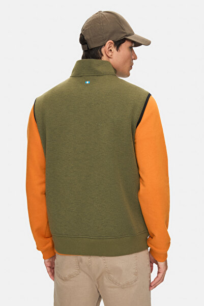 UCLA Mathias hook zippered and pocketed scuba fabric standard fit men's vest