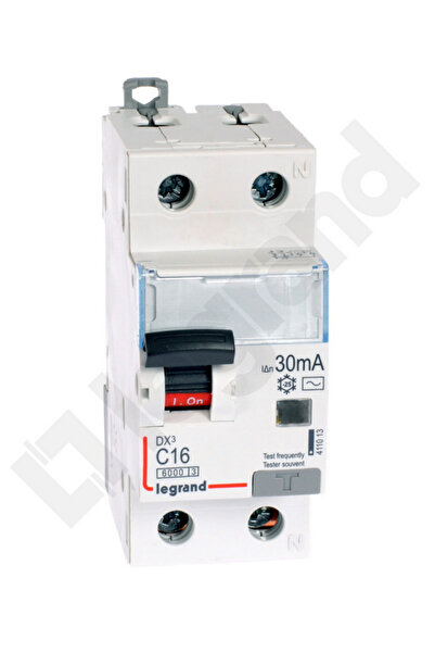 Legrand Differential circuit breaker 2P 16A C 0.03A type AC P312 DX3 411013