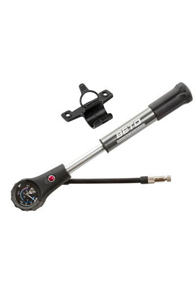 BETO Mini Aluminum Shock Pump Dual 2-1 Bar/PSi Integrated AV/DV