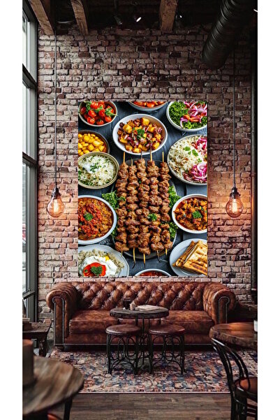 özkacar KUZU ŞİŞ V2 CAFE RESTORANT MAGAZIN Tablou decorativ pe pânză