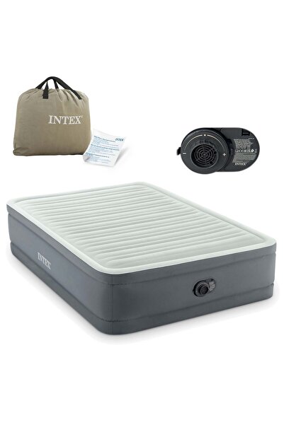 Other Materac dmuchany 191x137x46 cm z wbudowaną pompką elektryczną INTEX 64904ND