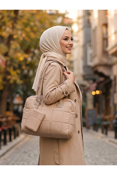 MRB Large Size Soft Cloth Women's Shoulder Bag Women's Arm Bag