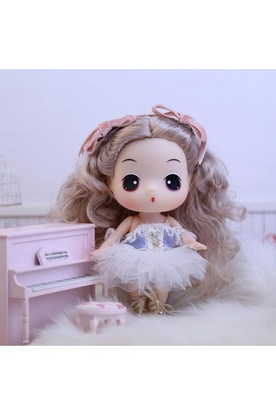 Hibobi Premium دمية فتاة البيانو ددونغ - مجموعة دمى أنيقة مع إكسسوارات غنية